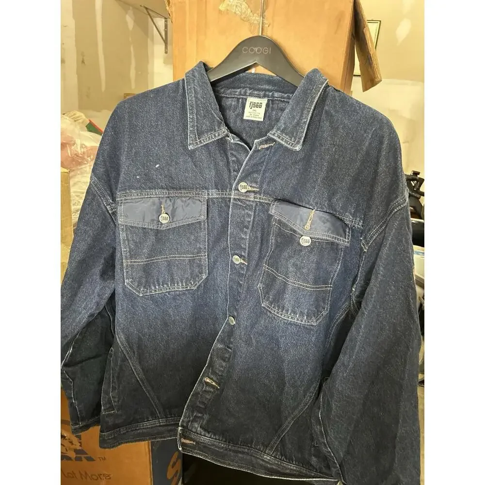 FJ560 Gear Denim Jacket Men’s‎ Size 3XL Blue Jean Trucker Style